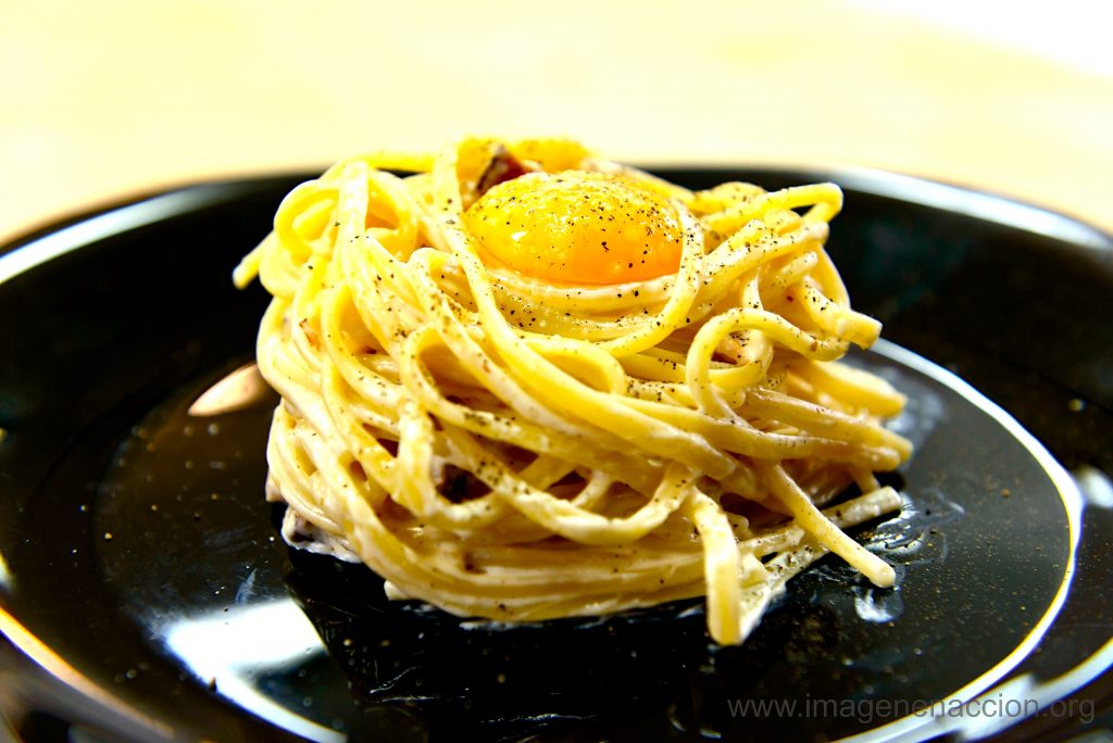 Spaghetti Garofalo a la carbonara by gastronomix